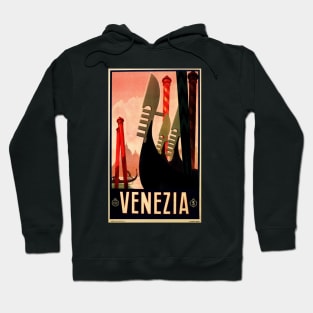 VENEZIA Venice Veneto Vintage Italian Tourism Poster Art Hoodie